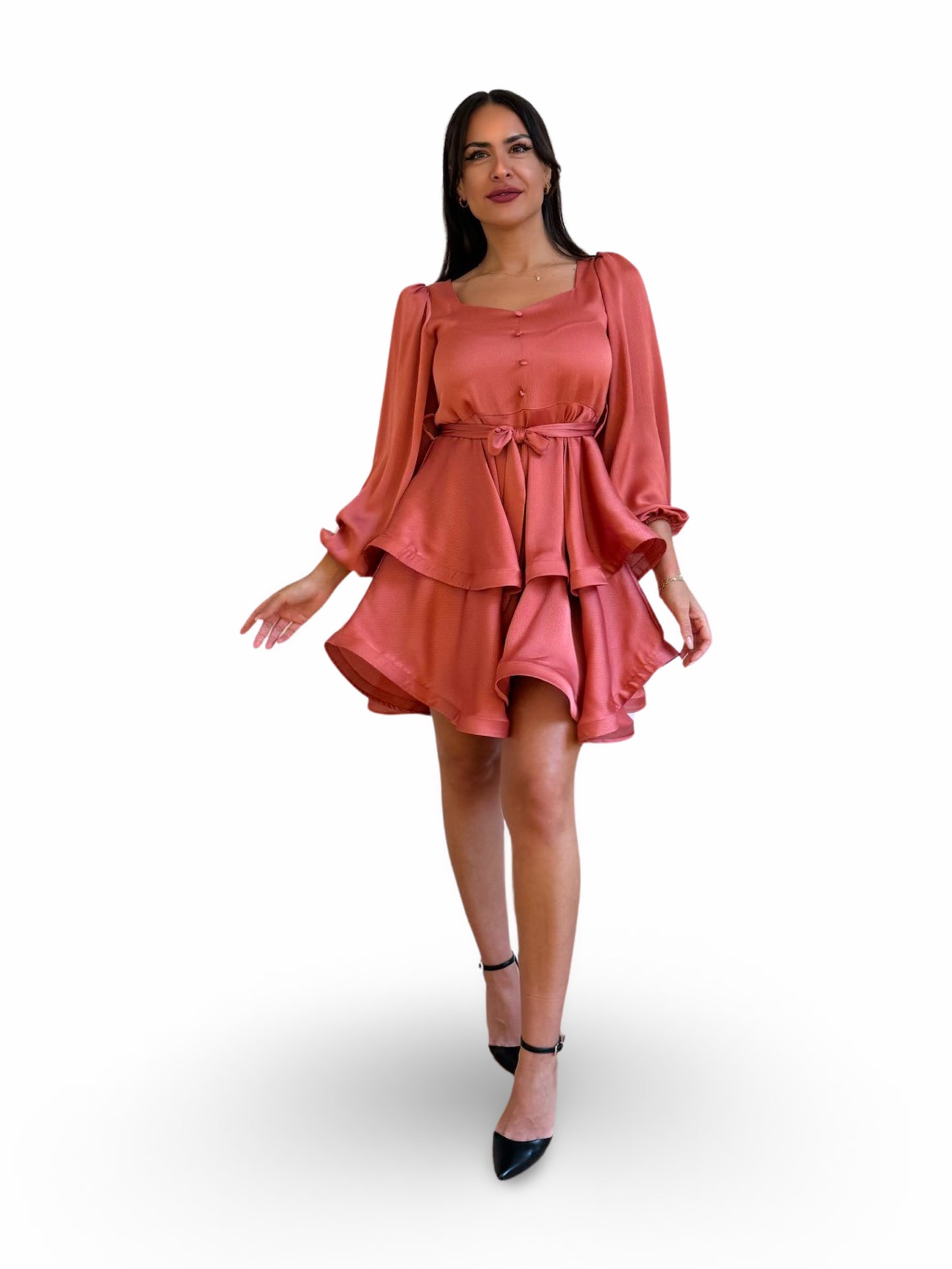 Zeya Balloon Sleeve Dress