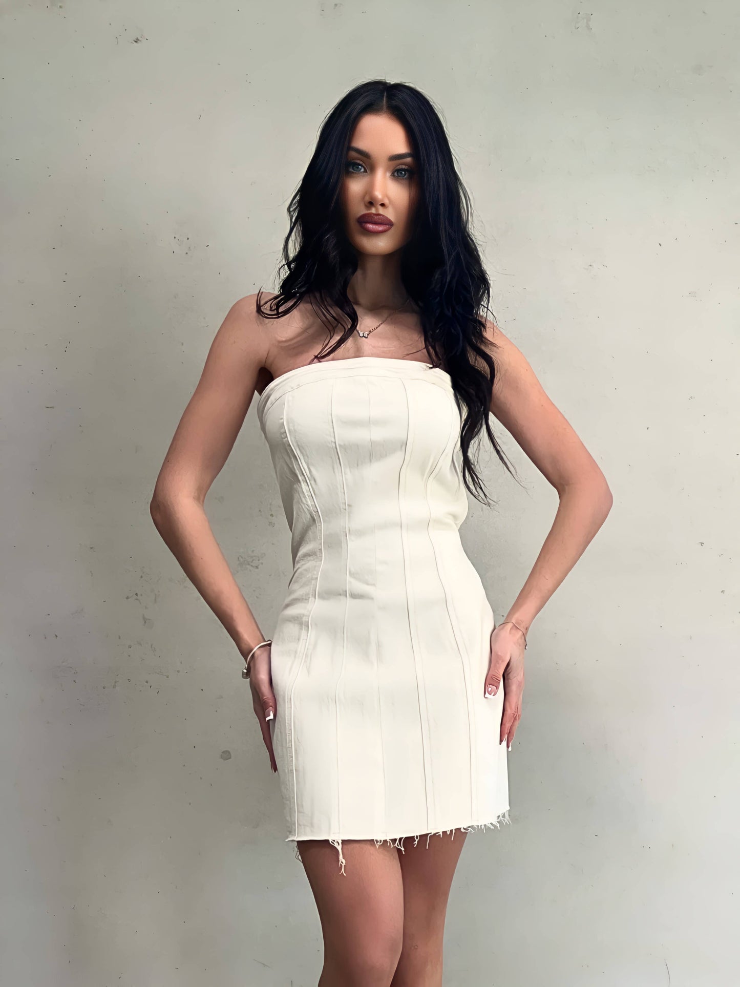 Mini Tube Denim Dress